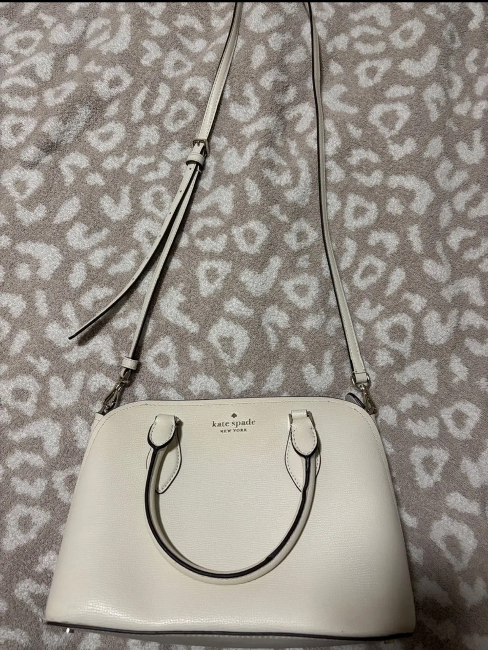 kate spade Cream Dome Crossbody Satchel